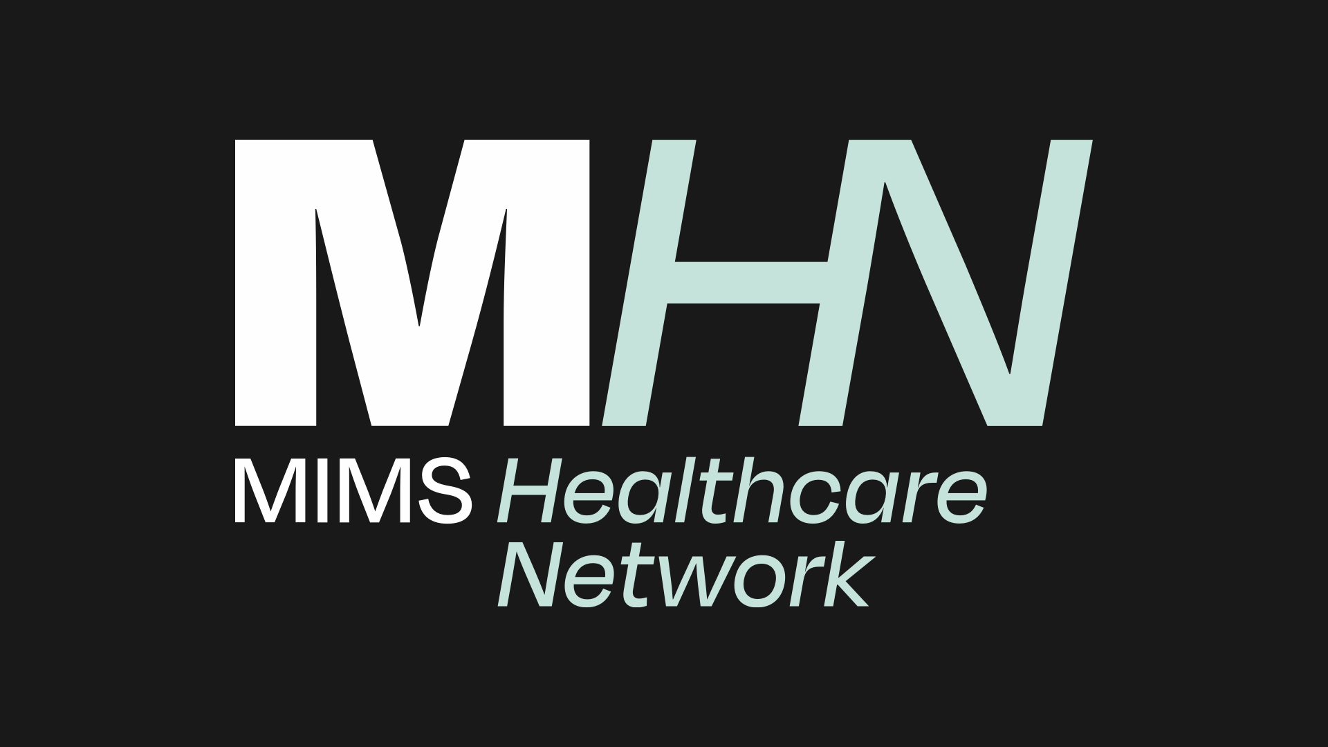 MHN compact logo, dark mode