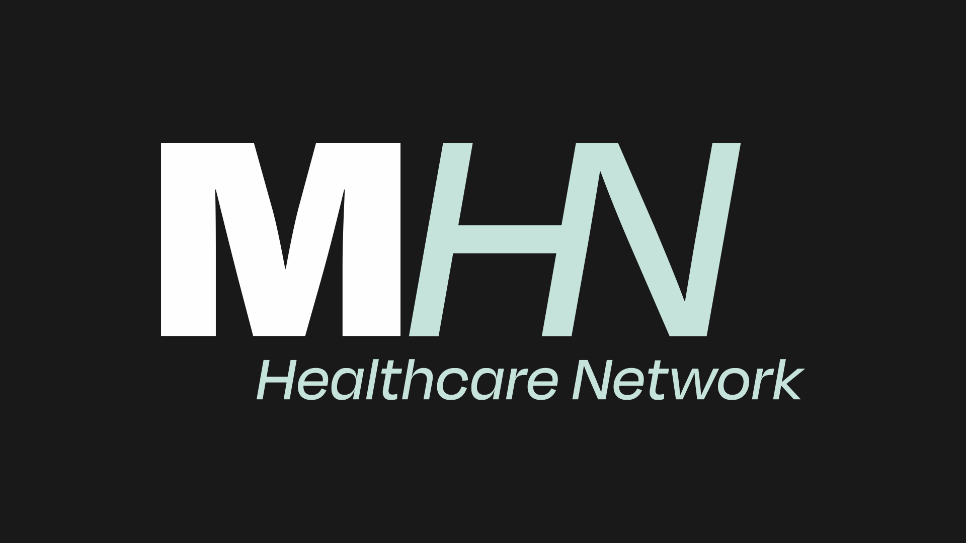 MHN primary logo, dark mode