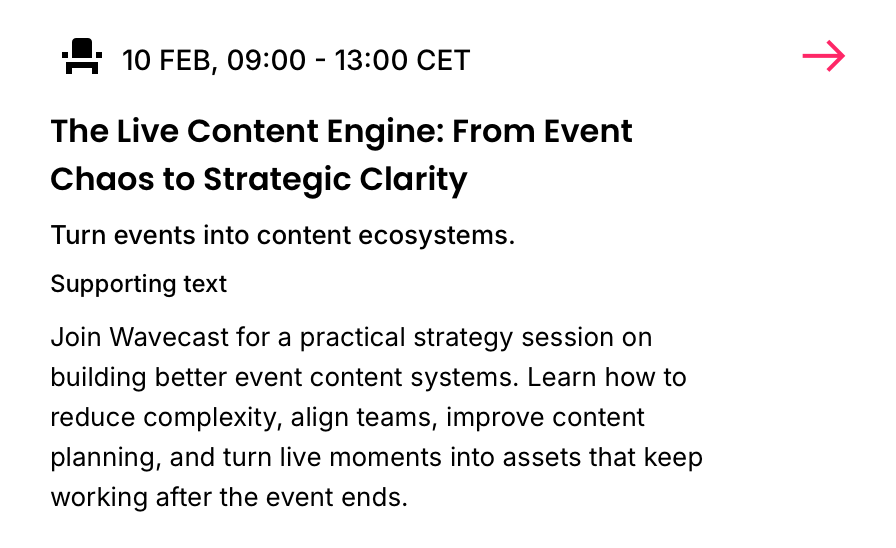 Essentials: + Subtitle - Supporting - Listing Description